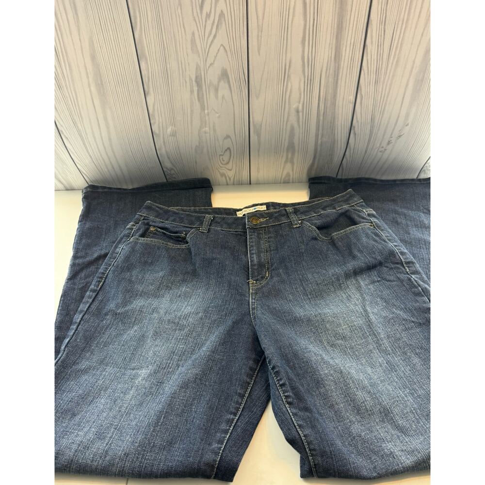 Fashion Bug Y2K Boot Cut Low Rise Denim Jeans Size 12 Stretch